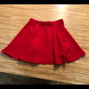 Red skirt